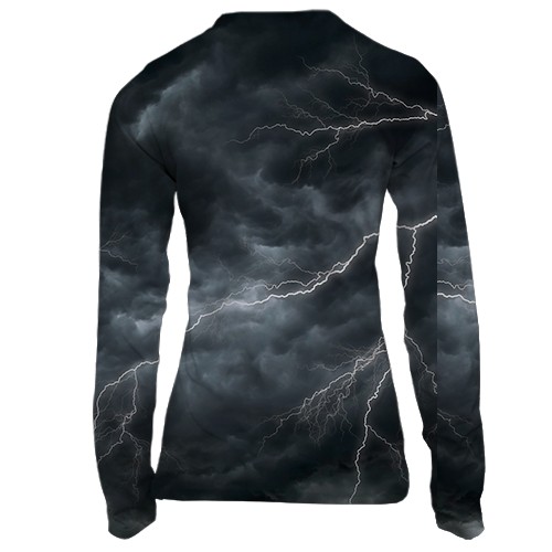 Женский 3D лонгслив ГУР Украины (вид сзади)