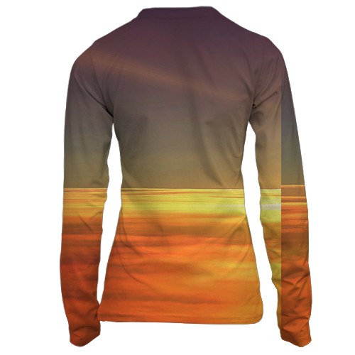 Жіночий 3D лонгслів Ukrainian air force (вид ззаду)