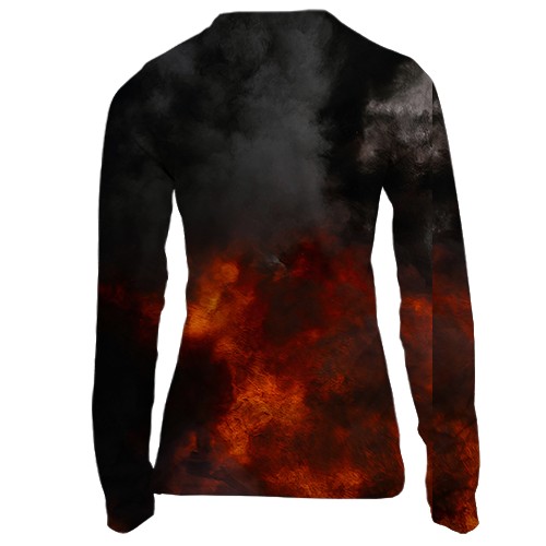 Женский 3D лонгслив Сапер – без права на помилку (вид сзади)