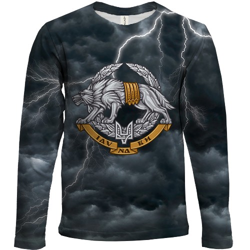 Детский 3D лонгслив Силы специальных операций (ССО) (вид спереди)