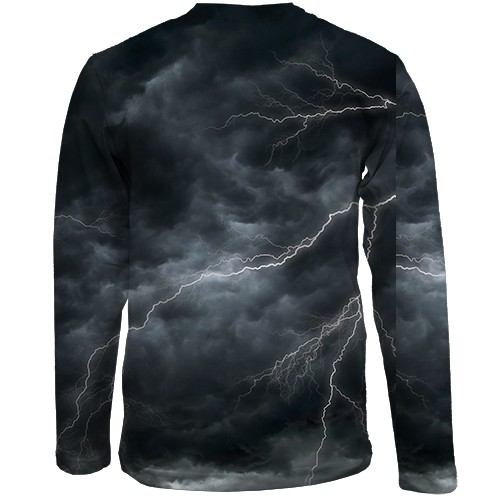 Дитячий 3D лонгслів ГУР України (вид ззаду)