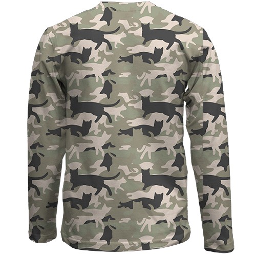 Дитячий 3D лонгслів Сокіл зі змією (Котофляж) (вид ззаду)