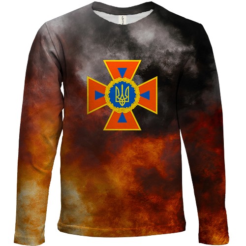 Детский 3D лонгслив ДСНС (2) (вид спереди)