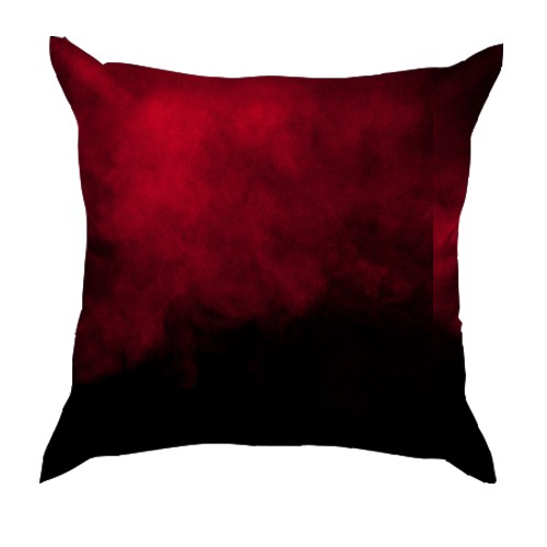 3D подушка з червоно-чорним димом (вид ззаду)