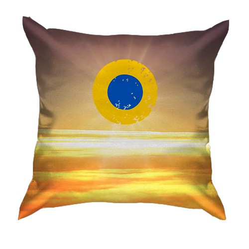 3D подушка Ukrainian air force (вид спереду)