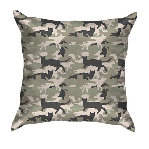 3D подушка Сокіл зі змією (Котофляж) (вид ззаду)