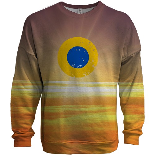 3D світшот Ukrainian air force (вид спереду)