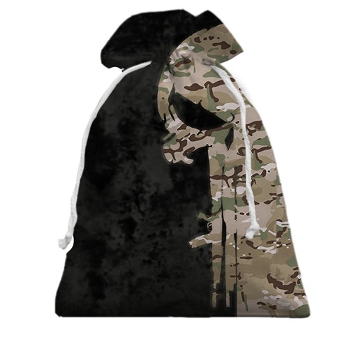3D Подарунковий мішечок Punisher skull multicam (вид ззаду)