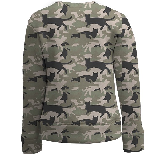 Дитячий 3D світшот Сокіл зі змією (Котофляж) (вид ззаду)