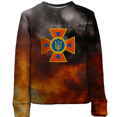 Дитячий 3D світшот ДСНС (2) (вид спереду)