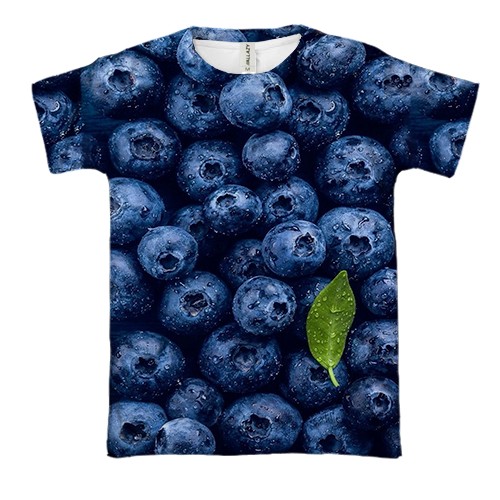 3D футболка Черника (вид спереди)