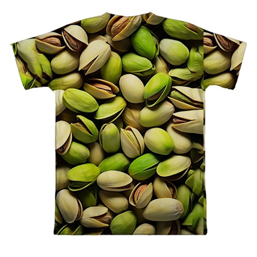 3D футболка Фисташка (вид сзади)