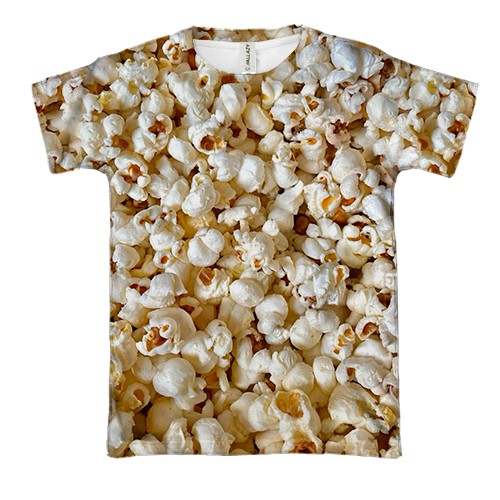 3D футболка Попкорн (вид спереду)