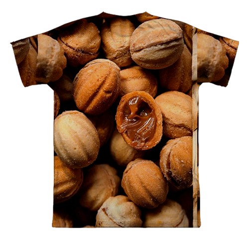 3D футболка Орехи (вид сзади)