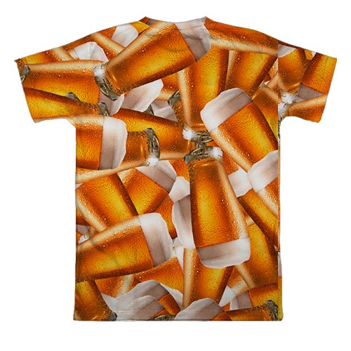 3D футболка Пивний келих (вид ззаду)