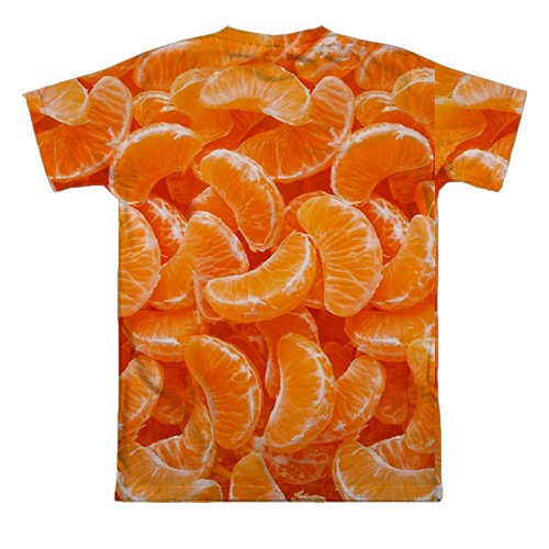 3D футболка Мандаринки (вид сзади)