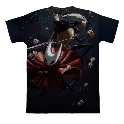 3D футболка Хорнет - HK Silksong (вид сзади)