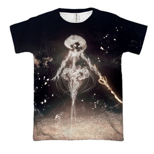 3D футболка Lace - "Hollow Knight: Silksong" (вид спереди)