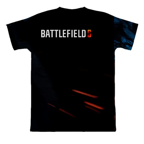 3D футболка Battlefield 6 Ночная операция (вид сзади)