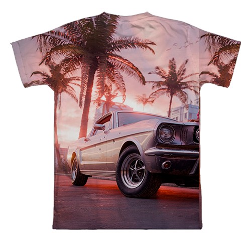 3D футболка GTA VI Miami (вид сзади)
