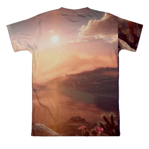 3D футболка Horizon - Forbidden West (вид ззаду)