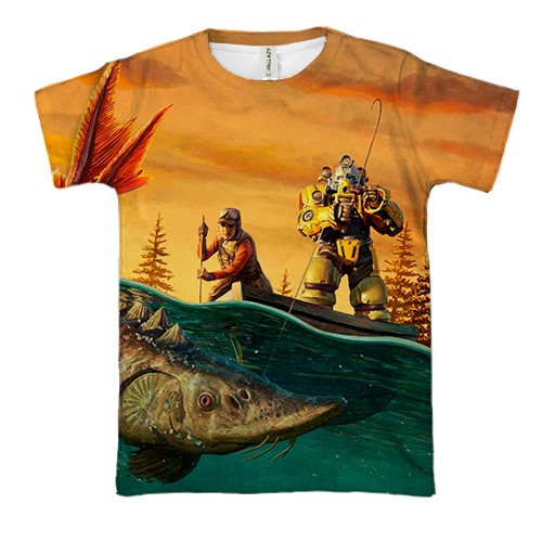 3D футболка Fallout 76 - Gone Fission (вид спереди)