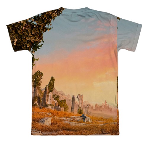 3D футболка TESO Worm Cult (вид сзади)