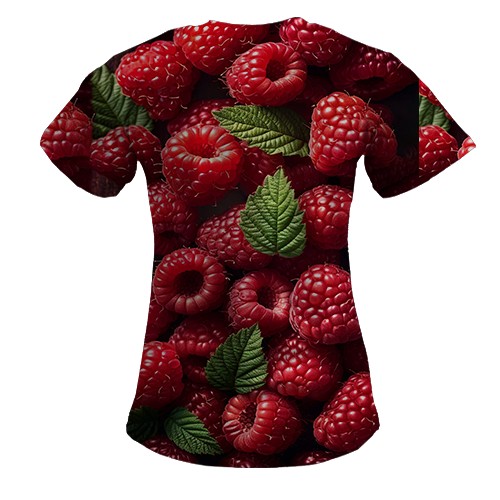 Жіноча 3D футболка Малина (вид ззаду)