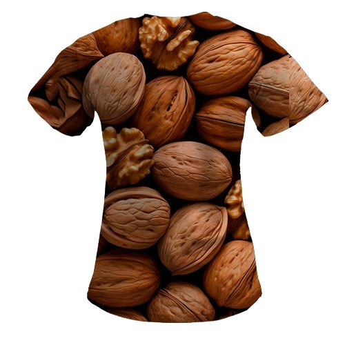 Жіноча 3D футболка Грецький горіх (вид ззаду)