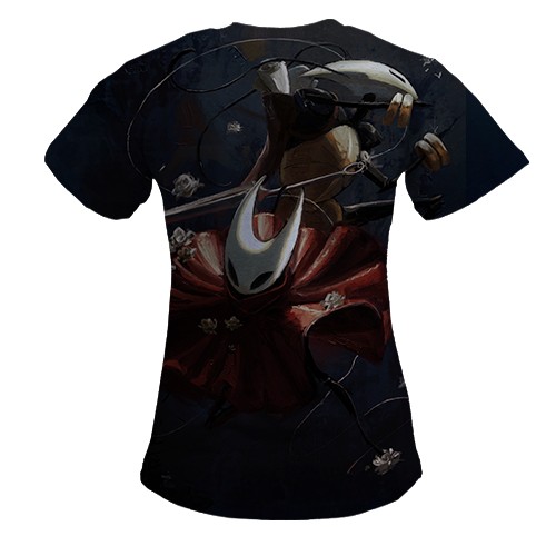 Жіноча 3D футболка Хорнет - HK Silksong (вид ззаду)