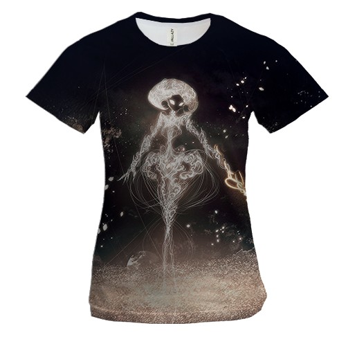 Жіноча 3D футболка Lace - "Hollow Knight: Silksong" (вид спереду)