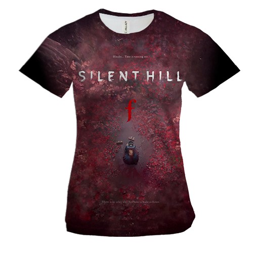 Женская 3D футболка Hinako - Silent Hill F (вид спереди)