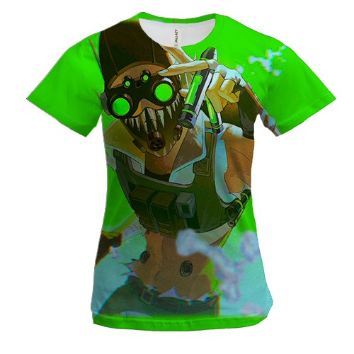 Жіноча 3D футболка Apex Legends - Octane (вид спереду)