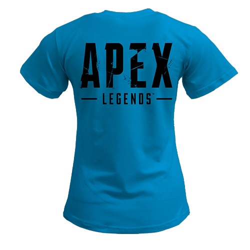 Женская 3D футболка Патфайндер - Apex Legends (вид сзади)