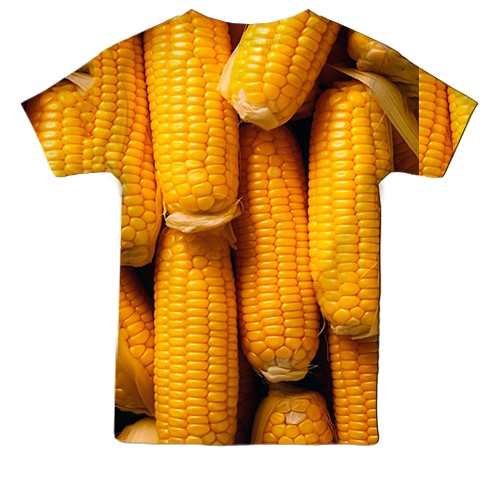 Дитяча 3D футболка Кукурудза, качани (вид ззаду)
