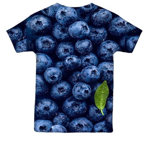 Дитяча 3D футболка Чорниця (вид ззаду)