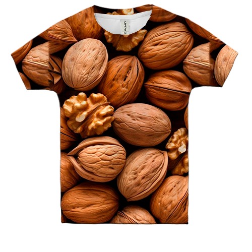 Дитяча 3D футболка Грецький горіх (вид спереду)