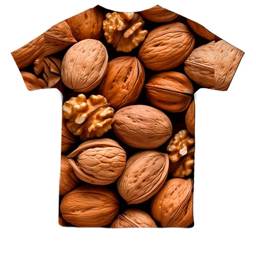 Дитяча 3D футболка Грецький горіх (вид ззаду)