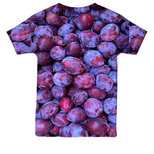 Детская 3D футболка Слива (вид сзади)