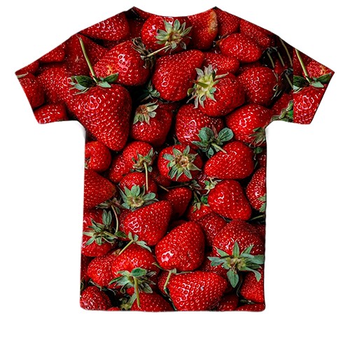 Детская 3D футболка Клубника (вид сзади)