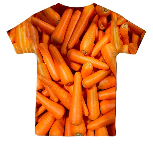 Дитяча 3D футболка Морква (вид ззаду)