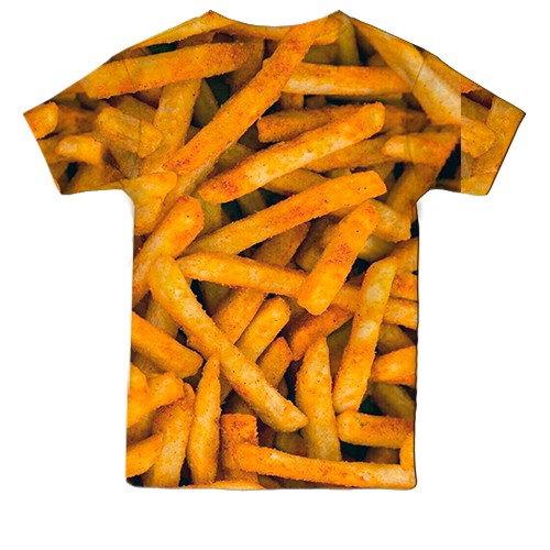 Дитяча 3D футболка Картопля Фрі (вид ззаду)