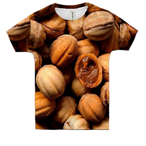 Дитяча 3D футболка Горіхи (вид спереду)