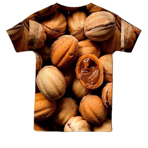 Дитяча 3D футболка Горіхи (вид ззаду)