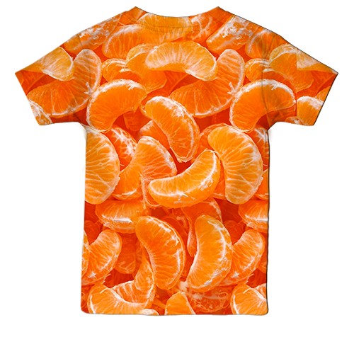 Дитяча 3D футболка Мандаринки (вид ззаду)