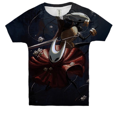 Дитяча 3D футболка Хорнет - HK Silksong (вид спереду)