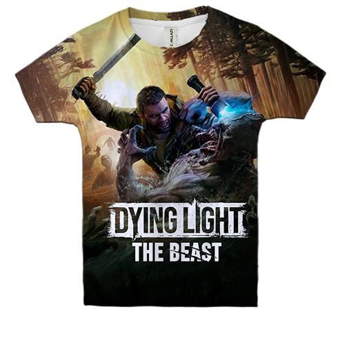Детская 3D футболка Dying Light 3 (вид спереди)
