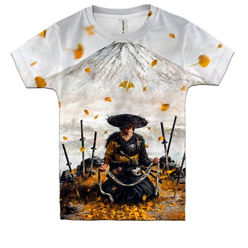 Детская 3D футболка Ghost of Yotei (вид спереди)