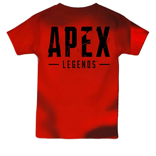 Детская 3D футболка Apex Legends - Bloodhound (вид сзади)