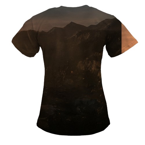 Женская 3D футболка Dying Lite - Kyle (вид сзади)